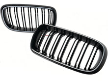 For 2014-2018 BMW X5 F15 X6 F16 Gloss Black LED Light Front Kidney Grille Upper Grill Radiator