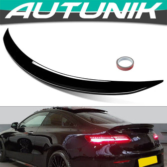 For 2017-2023 Mercedes E-Class C238 Coupe Gloss Black Trunk Spoiler Wing AMG Style