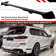 For 2019-2026 BMW X7 G07 M60i GT Style Gloss Black Rear Roof Spoiler Wing Extension