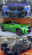 For 2024-2025 BMW X6 G06 M Sport LCI MP Style Gloss Black Front Bumper Lip Spoiler Splitter