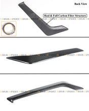 Real Carbon Fiber Front Bumper Fender Side Vent Garnish Trims for Infiniti Q60 Coupe 2017-2022