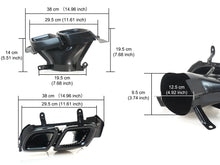 For Cadillac CT5 2020-2024 Car Rear Dual Exhaust Muffler Tail Pipes Tip Black