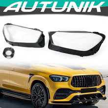 Left+Right Headlight Lens Covers for 2020-2023 Mercedes W167 GLE 350/450/580 SUV