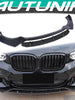 Carbon Look Front Lip Splitter for BMW X3 G01 X4 G02 2018-2021