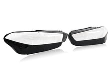 For 2024-2026 BMW X5 G05 X6 G06 LCI Front Headlight Lens Cover Black Clear Left+Right