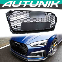 Honeycomb Black Front Grill For AUDI A5 B9 F5 S5 2017-2019