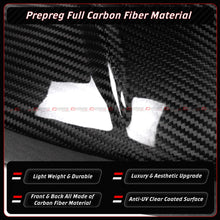 For 2022-2026 Honda Civic MU Style Full Carbon Fiber Side Mirror Cover Cap W/ Light - Direct Replacement