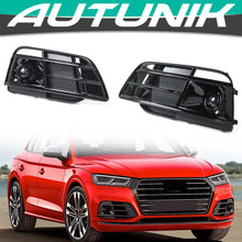 For 2018 2019 2020 Audi Q5 SQ5 Front Fog Lamp Grilles Cover Sport Model W/ACC