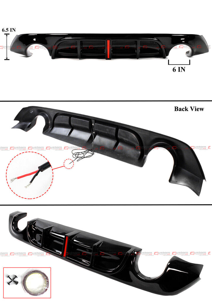 Gloss Black Rear Diffuser for Infiniti Q60 (2017-2023) – Aggressive ...