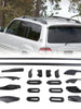 Black Racks Rail Luggage Carrier for Toyota Land Cruiser / Lexus LX470 1998-2007