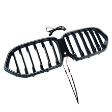 For 2019-2023 BMW X6 G06 Front LED Grille LED Bumper Kidney Grill Gloss Black Single Dual