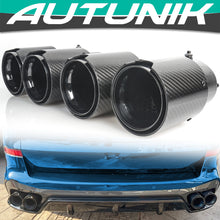 1 Pair L+R Carbon Fiber Exhaust Tip Replace For BMW G05 X5 G06 X6 G07 X7 2019-2026 M-Sport Only