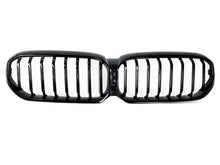 For BMW G30 G31 530i 2021-2023 Front Bumper Kidney Grille Gloss Black Single Slat
