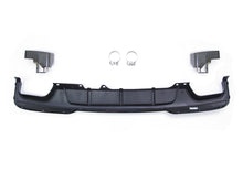 Gloss Black Rear Diffuser w/ Exhaust Tips for BMW 5-Series F10 Sedan M-Sport 2012-2016