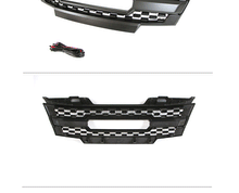 Grille Front Bumper Upper Grill Black w/Lights for Nissan Frontier 2009-2016