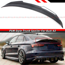 For 2014-2020 Audi A3 S3 RS3 8V Sedan PSM-Style Carbon Fiber Rear Trunk Spoiler Wing