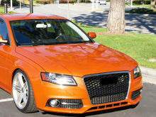 For Audi A4 S4 B8 2009-2012 RS4 Style Silver Front Henycomb Mesh Bumper Grill