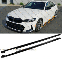 Gloss Black Side Skirt Extension For 2019-2025 BMW G20 330i 330e M340i