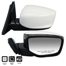 5Pin Left+Right White Mirror Side Heated Foldaway For Honda Accord Coupe 2008-2011 2012