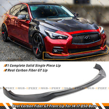 Carbon Fiber Front Bumper Lip Splitter Kit for Infiniti Q50 Base Premium 2014-2017