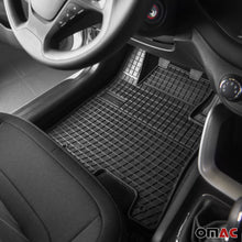 4pcs Floor Mats Liner for Audi A6 S6 C7 2012-2018 Black Rubber All-Weather 4 Pcs