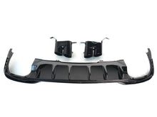Gloss Black Rear Diffuser w/ Exhaust Tips For 2021–2024 Audi A4 B9.5