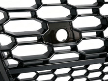 For Audi Q5 Non S-line 2018-2020 Gloss Black Front Honeycomb Mesh Grill+Fog Lamp Cover Bezels