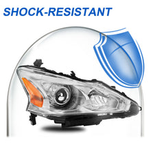 Pair Chrome Headlights Assembly For 2013-2015 Nissan Altima Sedan