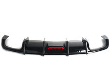 Fits 2017-2019 Audi A4 B9 Non S-Line Rear Diffuser Lip w/ Integrated LED Light
