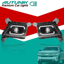 LED DRL For 2019-2022 Chevy Silverado 1500 2500HD 3500HD Fog Lights Lamp w/ Turn Signal