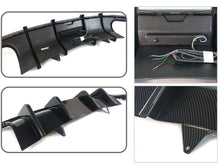 Carbon Fiber Look Rear Diffuser w/ LED Brake Light For Audi A5 S-Line S5 B9 2017-2019