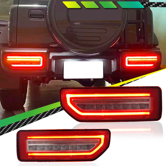 LED Smoke Tail Lights for Suzuki Jimny 2018-2023 Assembly Driving Lamp With Turn