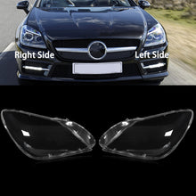 For Mercedes-Benz R172 SLK200 2012-2016 Pair Front Headlight Lens Covers Shell