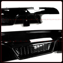 For 2020-2026 BMW F95 X5M F96 X6M LT Style Gloss Black Dual LED Rear Bumper Diffuser
