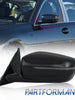 Black Driver Left Side Mirror w/o Blind Spot for BMW G20 320i 330i 330e 2019-2022