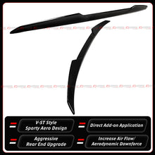 For 2025-2026 BMW X3 G45  VS Style Gloss Black High Kick Rear Mid Wing Lid Spoiler