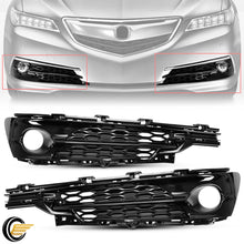 Pair Front Bumper Fog Light Bezels For 2015-2017 Acura TLX