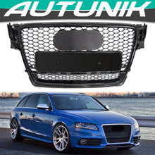 Gloss Black Front Mesh Grille for AUDI A4 B8 S4 2009-2012 fg197