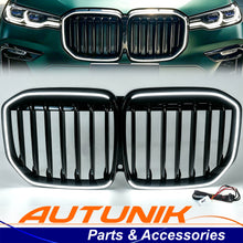 For 2019-2022 BMW X7 G07 LED illuminated Glowing Gloss Black Front Grille/Grill