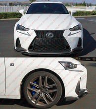 Matte Black Front Bumper Lip Splitter For 2017-2020 Lexus IS200t IS300 IS350