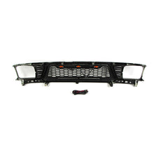 Black Front Bumper Upper Grille W/Led Light Fit For Toyota Tacoma 1995-1997