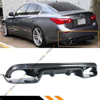 Carbon Fiber Rear Bumper Diffuser Kits For 2014-2017 Infiniti Q50