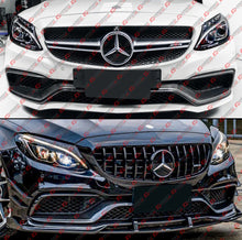 For 2015-2021 Benz W205 C63 AMG Carbon Fiber Front Bumper Air Duct Trim Replacement