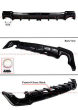 Pearl White LED Rear Bumper Diffuser & Corner Spats Splitter For 2022-2024 Honda Civic Sedan