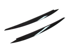 Black Headlight Eyebrow Eyelid Cover Trim For VW Golf 7 GTI TSI TDI MK7 MK7.5 vw162