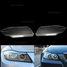 Pair Car Headlight Lens Cover Lamp Clear Xenon For BMW 3 E90 E91 Sedan 2005-2012
