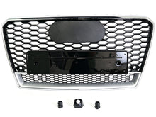 For Audi A7 S7 2012-2015 Front Honeycomb Mesh Bumper Grille w/ Chrome Frame
