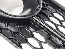 All Black Front Fog Light Grille Covers For Audi A8 S-Line S8 D4 2015–2018