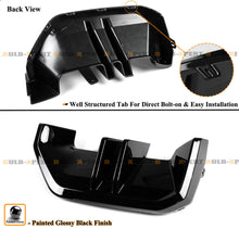 For 2024-2025 BMW G60 530i i5 M Sport MP Style Gloss Black Rear Bumper Diffuser Kit