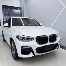 Gloss Black Front Kidney Grill Grille W/ LED Light For 2018-2022 BMW X3 X4 G01 G02